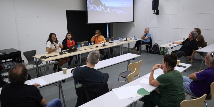 Una imagen de las jornadas profesionales incluidas en el Festival Barruguet de 2024.