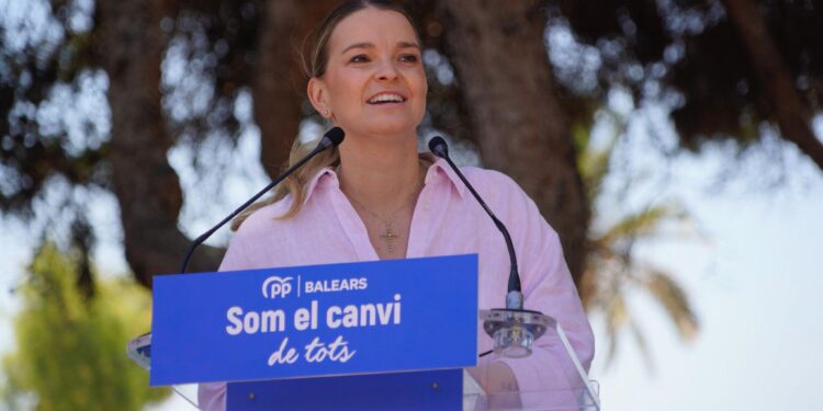 Marga Prohens, durante el acto celebrado hoy.
