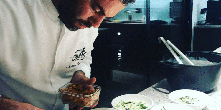 El chef, Matthieu Savariaud, en una imagen de Instagram.