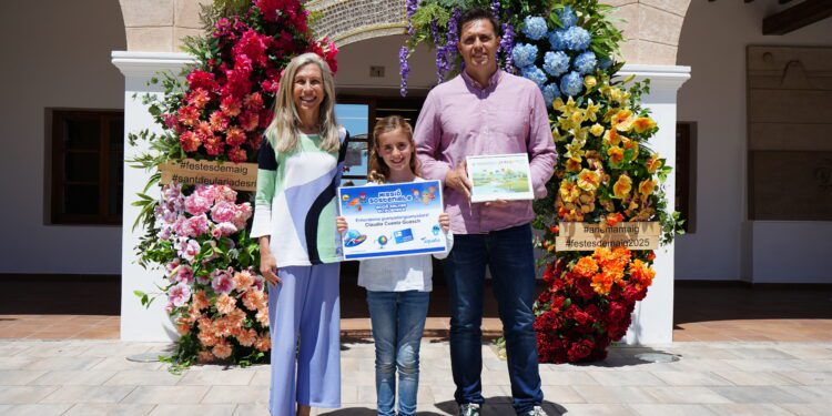 Claudia Cuesta Guasch, estudiante del CEIP Sant Ciríac de Santa Eulària des Riu. Foto: Ayto Santa Eulària
