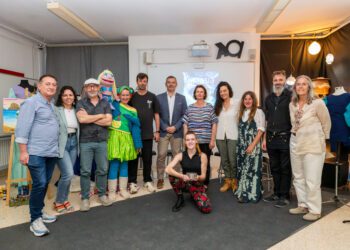 Un momento durante la presentación de hoy, en la Escuela de Arte de Ibiza.