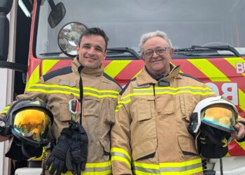 Bruno Roig Ribas se jubila tras 44 años como miembro fundador del Servicio de Bomberos de Ibiza. Foto. Consell d'Eivissa