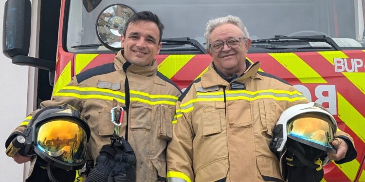 Bruno Roig Ribas se jubila tras 44 años como miembro fundador del Servicio de Bomberos de Ibiza. Foto. Consell d'Eivissa
