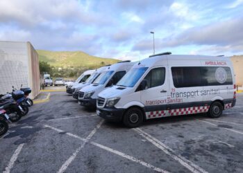 Imagen de archico de las denominadas "ambulancias blancas".