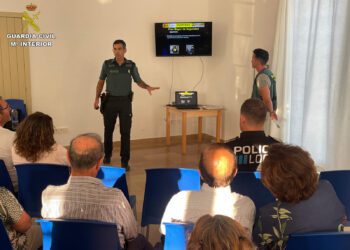 En la imagen, un momento de la charla