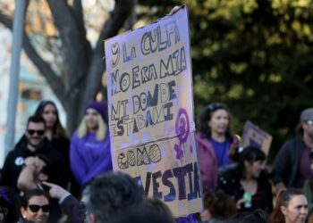 Manifestación en Ibiza contra la violencia machista.