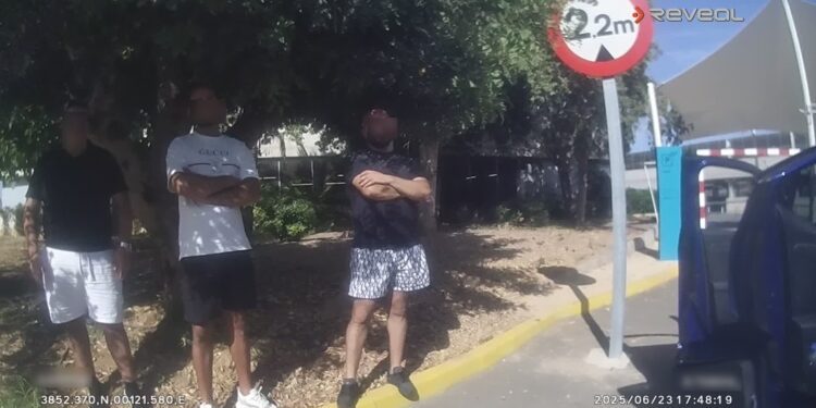 Imagen difundida por la Policía Local de Sant Josep.