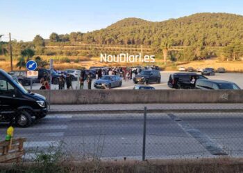 Imagen de la zona y su actividad a primera hora de este martes.