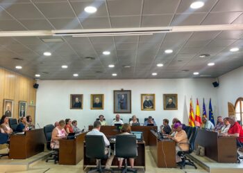 Imagen de archivo de un pleno municipal en Sant Josep.