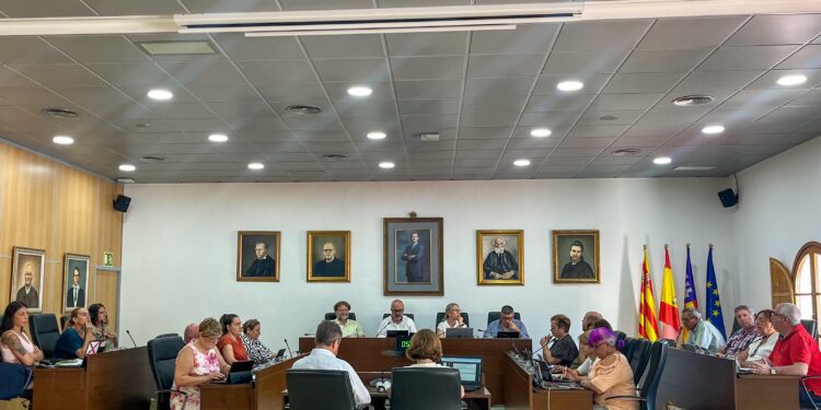 Imagen de archivo de un pleno municipal en Sant Josep.