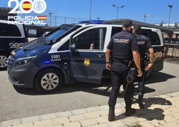 Una imagen de la Policía Nacional en Ibiza.