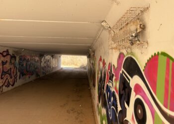 Paso subterráneo, en una imagen facilitada por el PSOE.