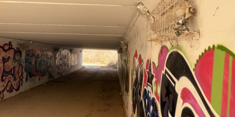 Paso subterráneo, en una imagen facilitada por el PSOE.