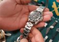 Imagen de un reloj de alta gama recuperado por la policía