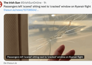 Un tuit en la red X de The Sun con la noticia.