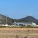 Imagen de la aeronave en la pista del aeródromo ibicenco