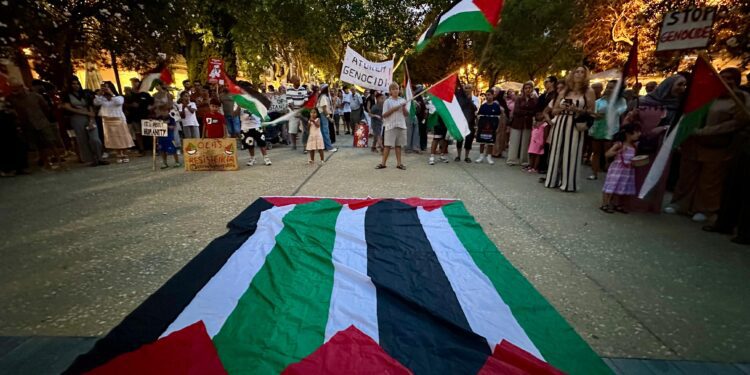 Imagen de archivo de una protesta contra el genocidio que sufre el pueblo palestino.