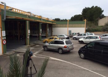 La estación de ITV de Santa Gertrudis tiene bloqueadas las citas a día de hoy. Foto Noudiari.es
