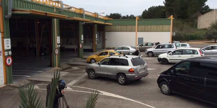 La estación de ITV de Santa Gertrudis tiene bloqueadas las citas a día de hoy. Foto Noudiari.es