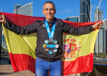 El ibicenco Dani Becerra, con las siete estrellas en el pecho