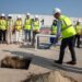 El alcalde de Ibiza, Rafael Triguero, pone la 'primera piedra' en las obras de es Gorg, en agosto de 2025.