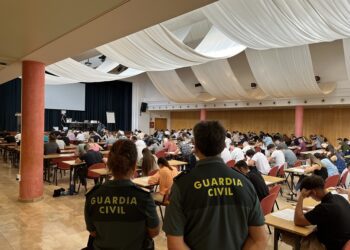 Oposiciones de ingreso en la Guardia Civil, en un imagen de archivo.