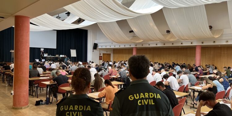 Oposiciones de ingreso en la Guardia Civil, en un imagen de archivo.