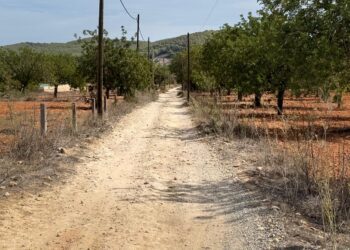 Camino rural en Santa Eulària.