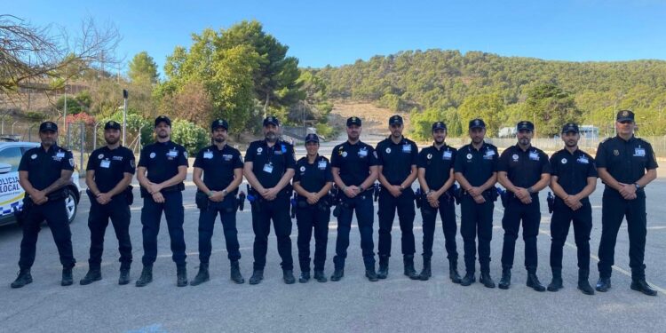 Policías Locales participantes en los cursos de formación EBAP.