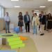 Un momento de la visita a una de las aulas de la escoleta. / ASA