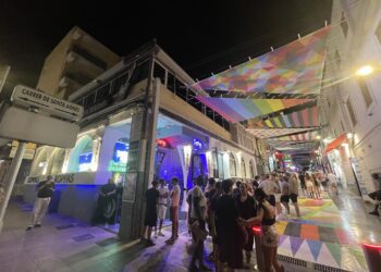 Imagen de la calle Santa Agnès, en el West de Sant Antoni. / AEON