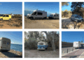 Fotografías de autocaravanas en Formentera facilitadas por el grupo en la oposición GxF.