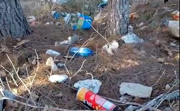 Un ejemplo de la basura que se encuentra en la zona. / J.V.
