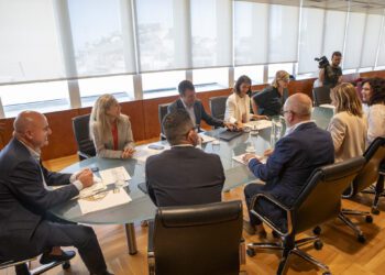 La reunión del Consell de Alcaldes que se ha celebrado esta mañana. / CIE