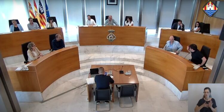 Una imagen del pleno de esta mañana. / Youtube CIE