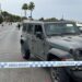 Todoterreno implicado en el suceso. El conductor arrolló a tres chicas, una de ellas está muerta.