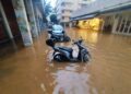 Imagen de las lluvias registradas en Ibiza el mes de octubre de 2025.