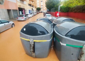 Inundaciones en la ciudad de Ibiza tras la Dana Alice.
