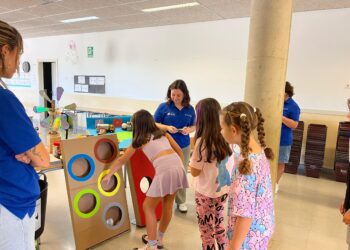 Una de las actividades que se han desarrollado esta mañana. / ASJ