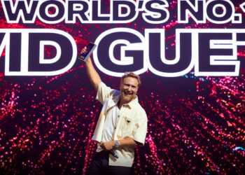 David Guetta, coronado como mejor dj del mundo en los DJ Mag Top Awards. Imagen Stefano Manzoni.