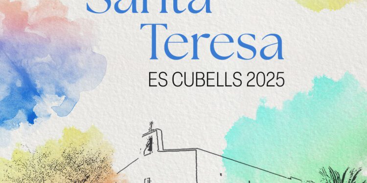 Cartel de las fiestas de Santa Teresa.
