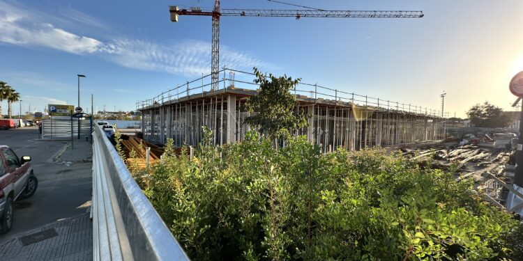 Estado actual de las obras del Centro de Baja Exigencia de Es Gorg en la ciudad de Ibiza. Fotos Noudiari.es