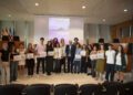 Premiadas, premiados y autoridades, en el acto de entrega de los premios celebrado en el Consell de Ibiza.