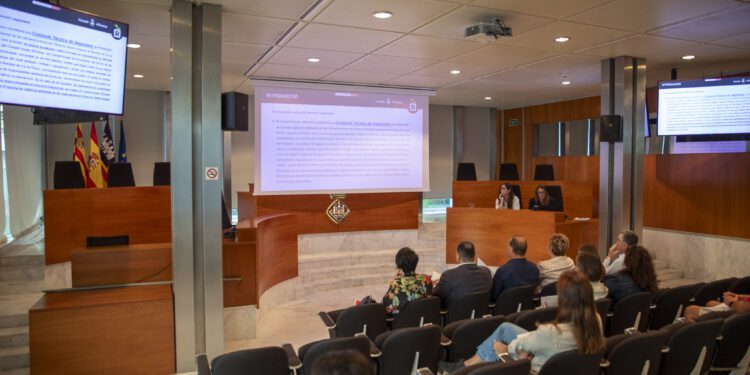 Los datos se han expuesto en la sala de plenos del Consell. / CIE
