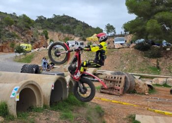 Xicu Marí, en una de las zonas del recorrido