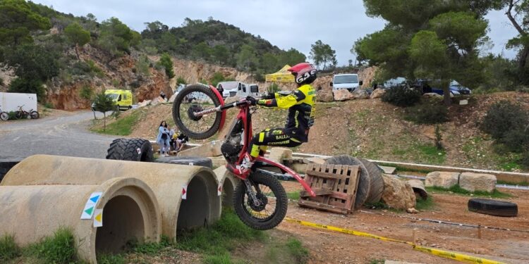 Xicu Marí, en una de las zonas del recorrido