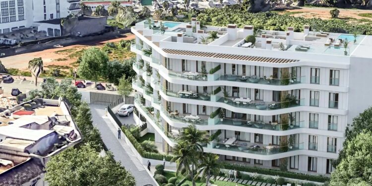 Recreación de cómo quedará el edificio terminado.