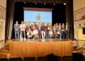 Foto de familia con todos los homenajeados. / SCR Penya Deportiva