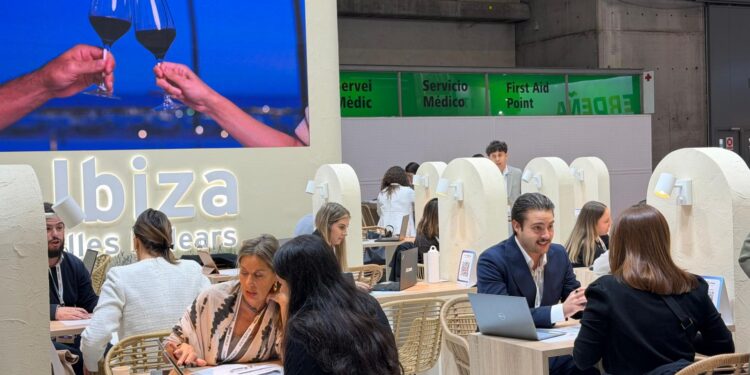 El espacio de Ibiza en la feria que se celebra en Barcelona. / CIE