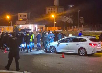 Una imagen de los controles en el puerto de Ibiza.